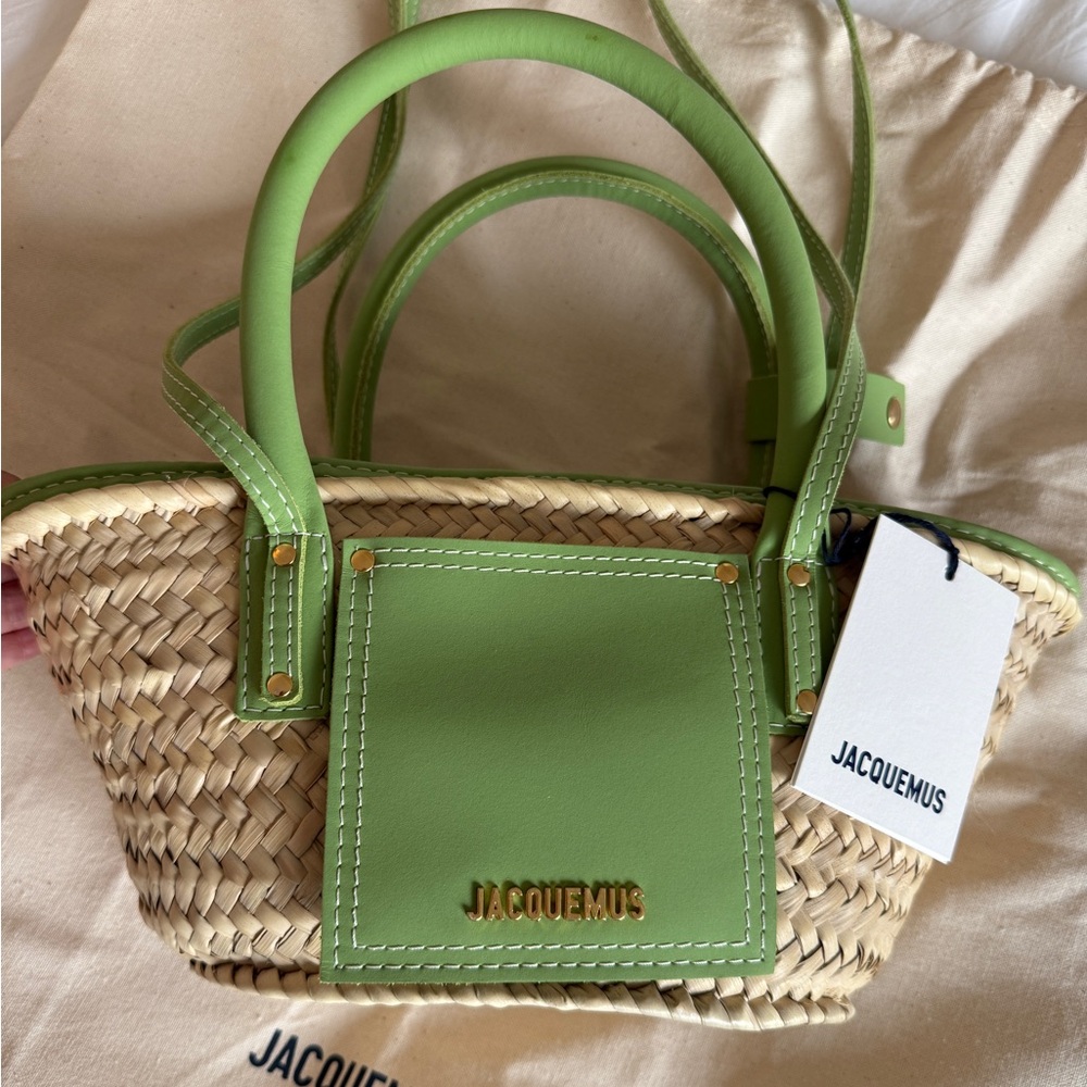 Jacquemus Light Green Le Panier Soli bag